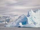Landscape near Portal Point in the Graham Land of the Antarctic Peninsula during late summer. Art Print
